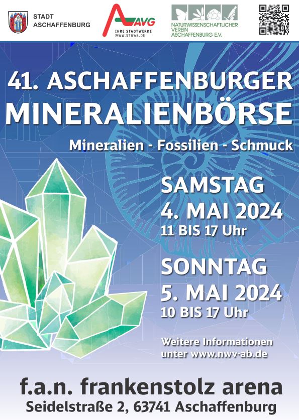 Flyer Mineralienbrse Aschaffenburg 2024