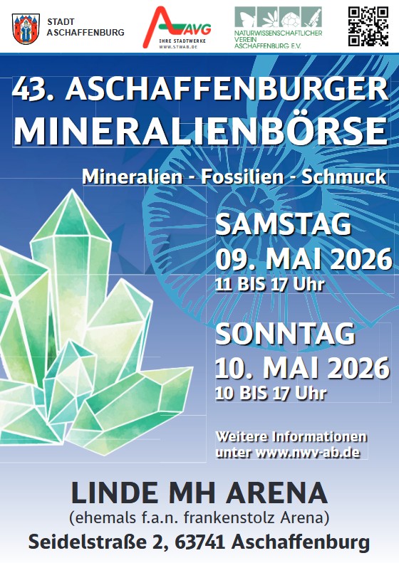 Flyer Mineralienbrse Aschaffenburg 2026